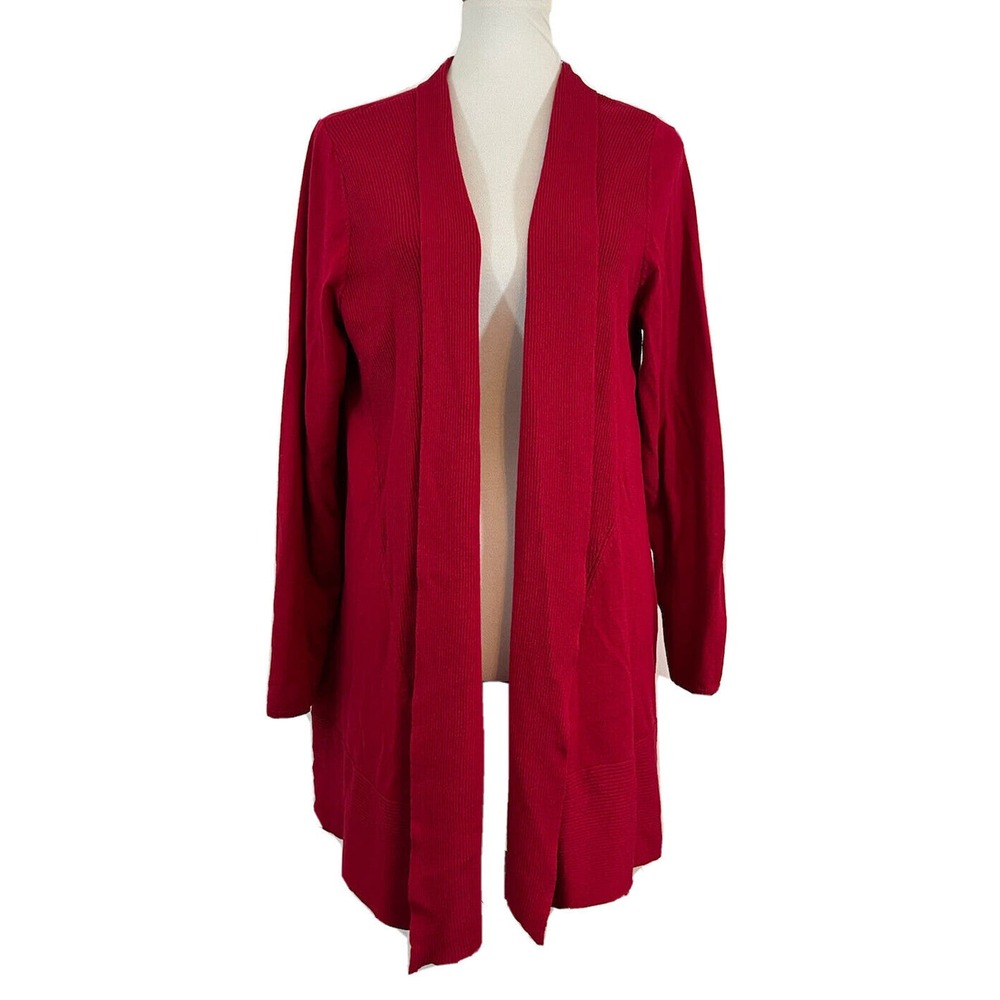 Chico's Cardigan Women's Pink Open Front Sweater